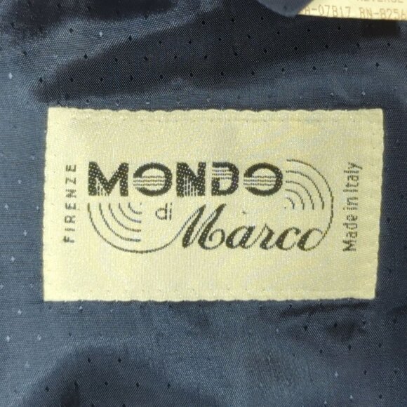 Mondo di Marco Italian Made Cashmere/Wool Navy Double Breasted Blazer Mens Large - Picture 5 of 11